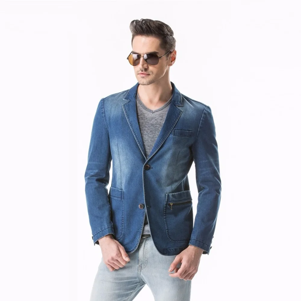 Compra de la chaqueta de mezclilla online al por mayor de