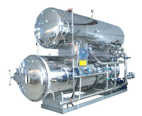 Horizontal autoclave retort industrial food sterilizer machine