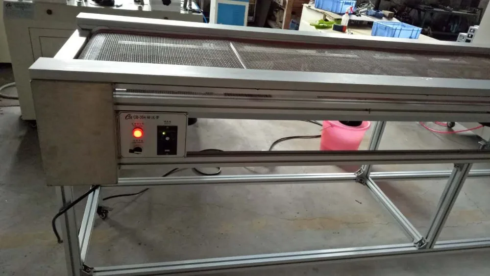 CB-304 Baseball cap Steam Ironing machine Cooling conveyor belt machine