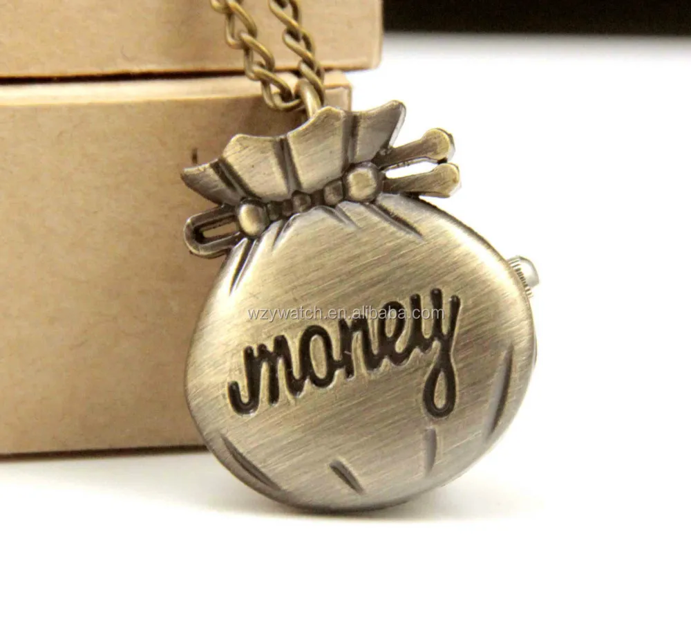 cartoon pocket watches with wallet purse moneybag factory direct sales