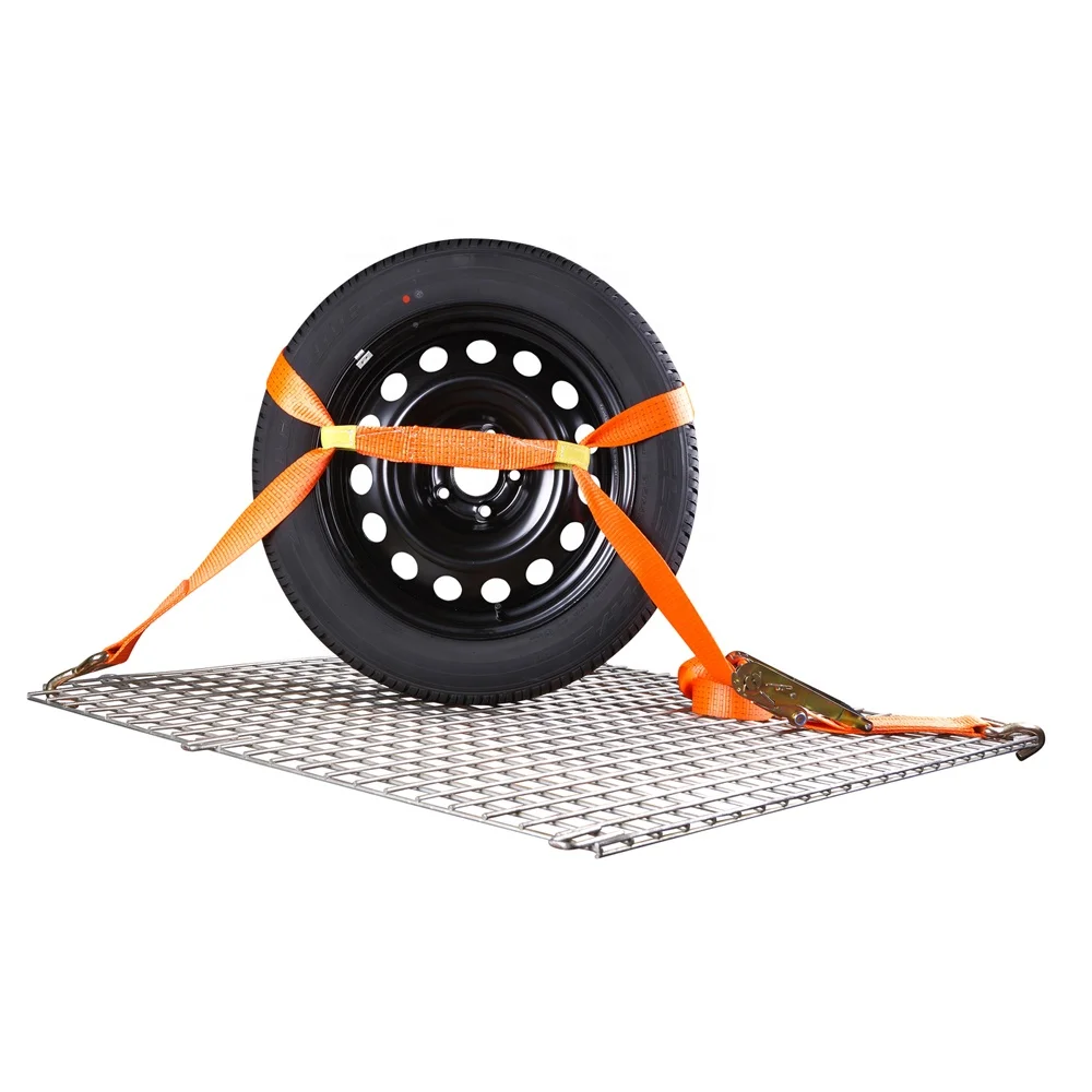 2 inch car motorbike motorcycle tyre wheel ratchet tie down lashing tire strap with single j hook