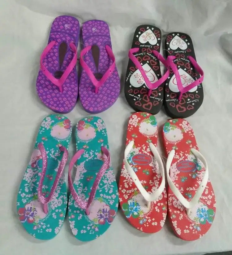 
womens flipflops pvc strap pe outsole 