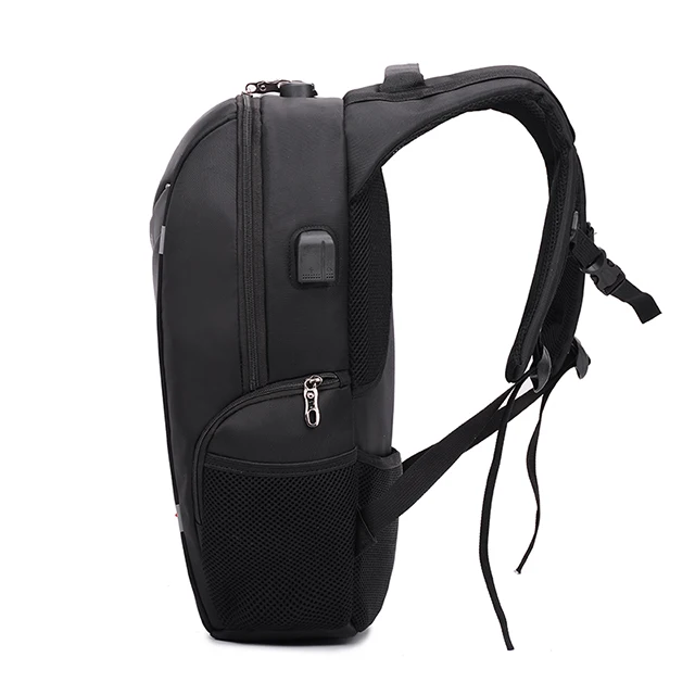 2019 new style waterproof nylon cloth backpack business casual large capacity laptop bag with USB charging headphone jack