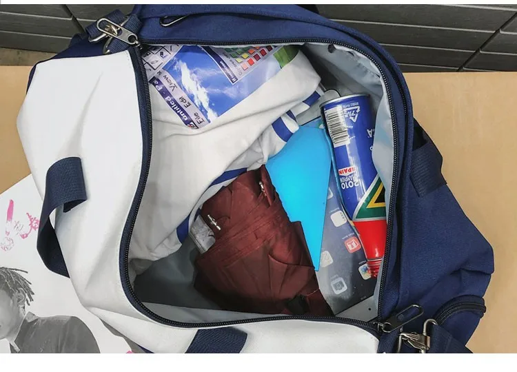 
Packable Sports Gym Bag with Wet Pocket & Shoes Compartment Travel Duffel Bag 