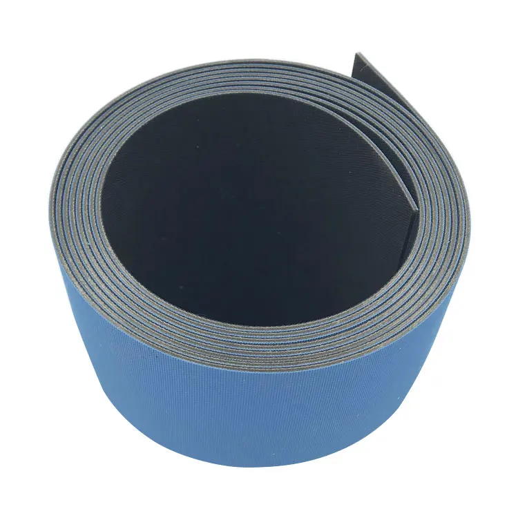 
1.5mm blue/black rubber transmission flat belt . 