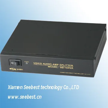 1 вход 4 выхода Аудио Видео сплиттер AV усилитель распределитель сплиттер