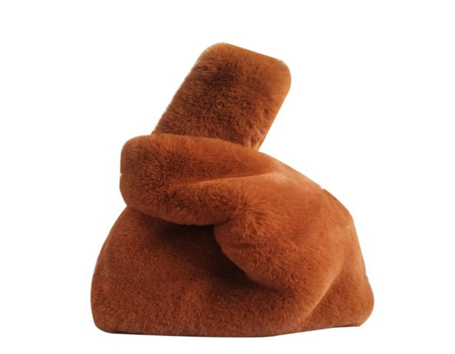 
STABILE 2021 New Winter Bag for Women Soft Wool Lady Bag Korean Fashion pure color Fur Bag Handbag 