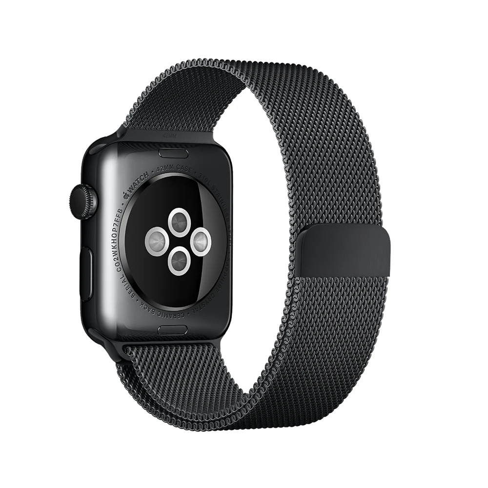  Классическая Быстрая доставка Milanese Loop Correa для Apple Watch сетчатый ремешок из нержавеющей стали Series
