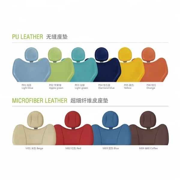 Fashionable Floor Type Mainly Orange Best Dental Chair for Sale