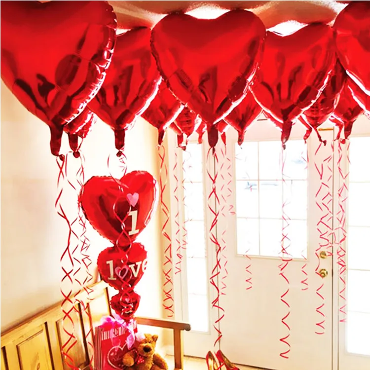 18inch Mylar heart balloon mylar balloons  decor heart pink