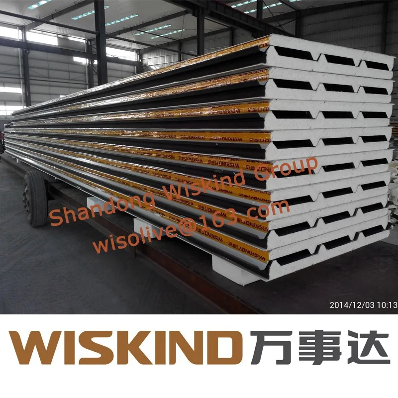 полиуретановых сэндвич панелей шаньдун wiskind тепловой изоляции