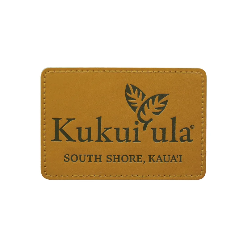 Custom Personalized Embossed Logo Jeans Genuine Leather Patch Leather Label and Tags for Garment Bags Shoes