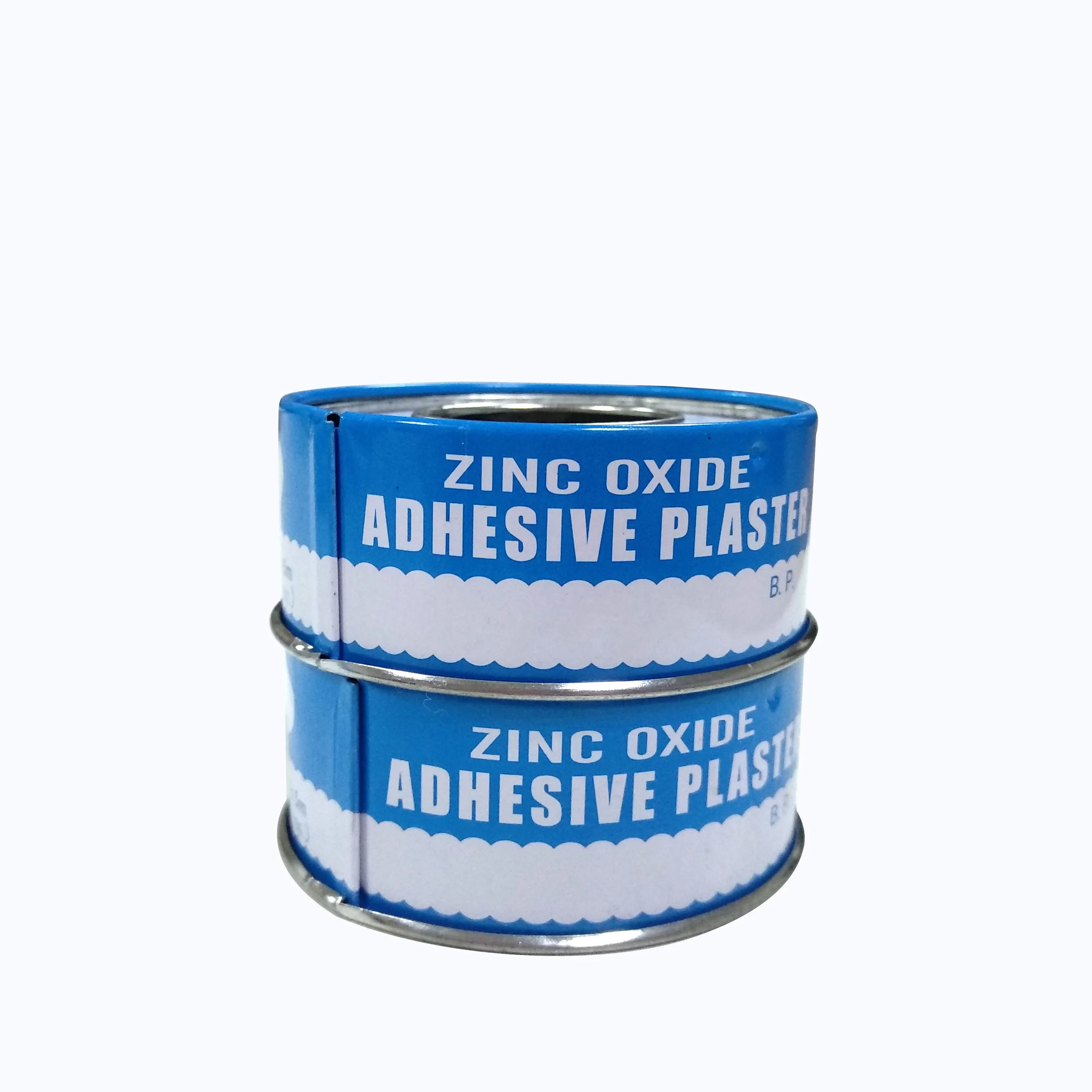 1.25cmx5m banghaoning zinc oxide  plaster adhesive white cotton  tinplate tape