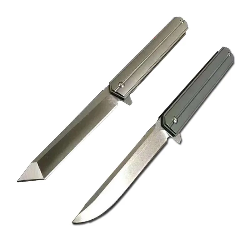 Quartermaster stainless steel D2 blade TC4 titanium alloy handle folding outdoor camping fruit EDC hunting knife kitchen knife