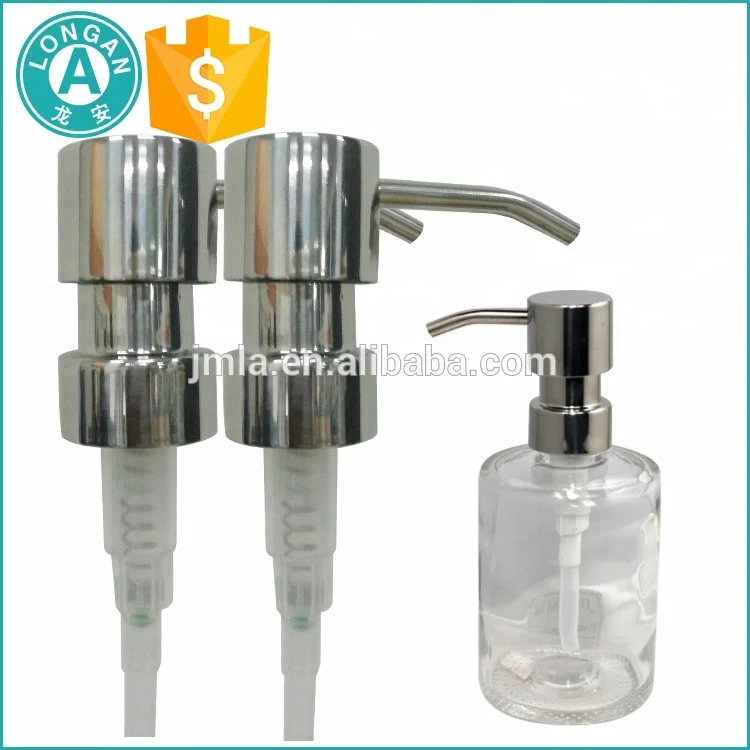 Wholesale custom bathroom sets dispenser pump, stainless steel 304 lotion pump