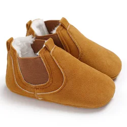 Hao Baby Factory Price Low Heel Children Shoes Kid Boy Winter Elastic Snow Boots Shoes