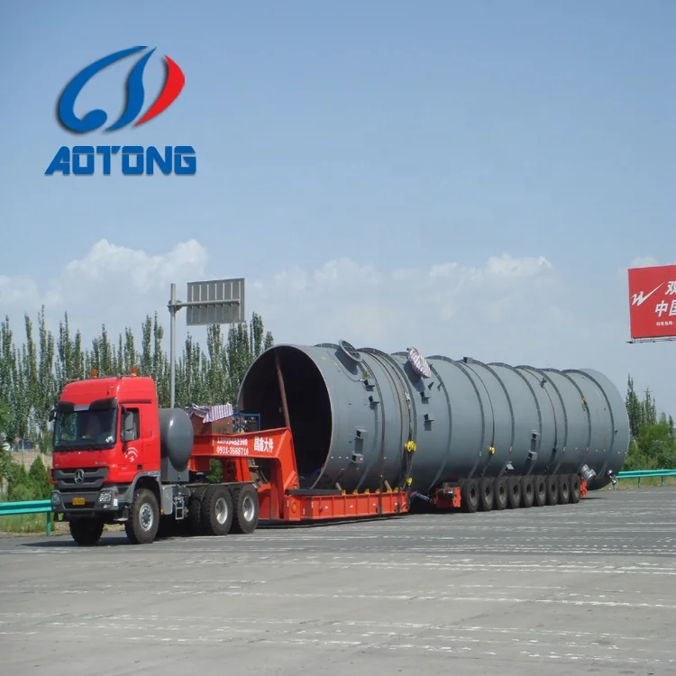 SPMT self-propelled modular trailer for heavy equipment transporter