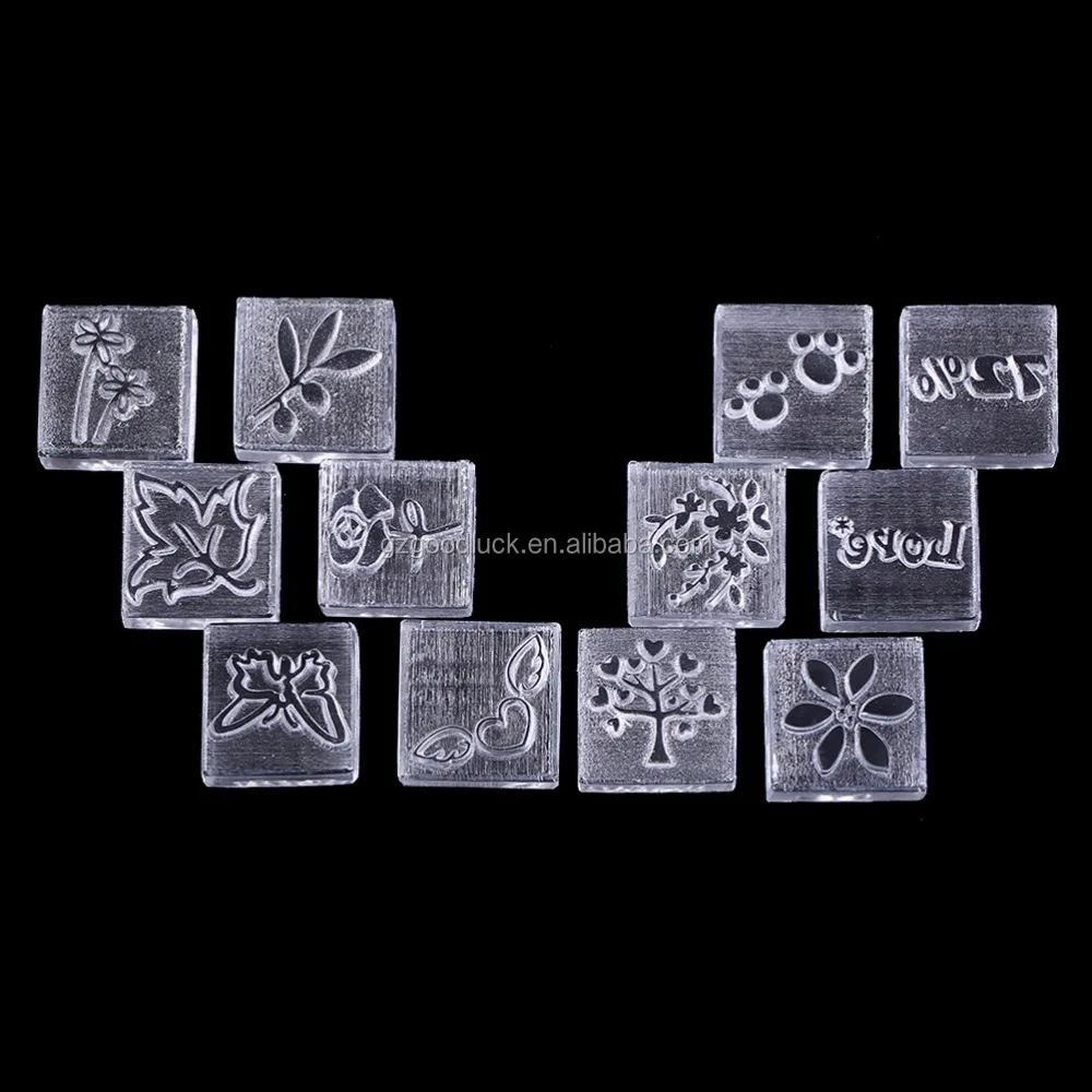 Handmade Dog Printed Soap Stamp Diy Footprint Natural Soap Resin Stamp Acrylic Crystal Transparent Seal for Soap