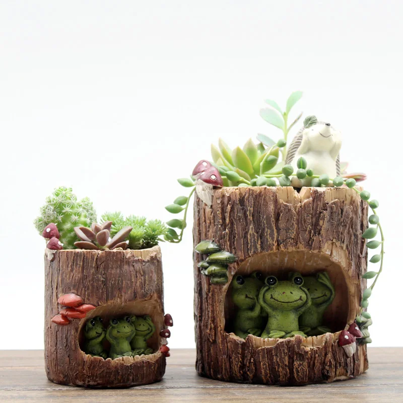 Roogo serdang tree hole storry  resin flower pots