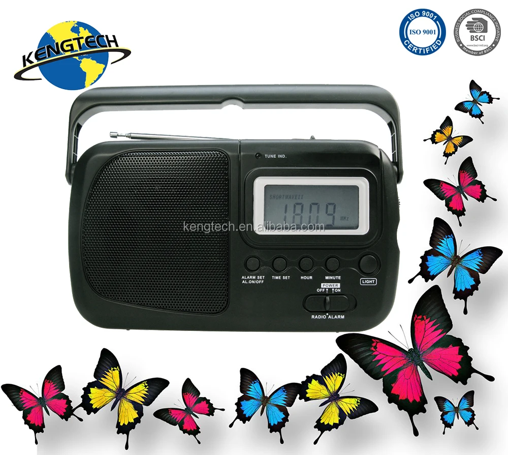 Portable AM FM Radio with Digital Clock Best Sale Multi band cheap manufacturer CT-2415