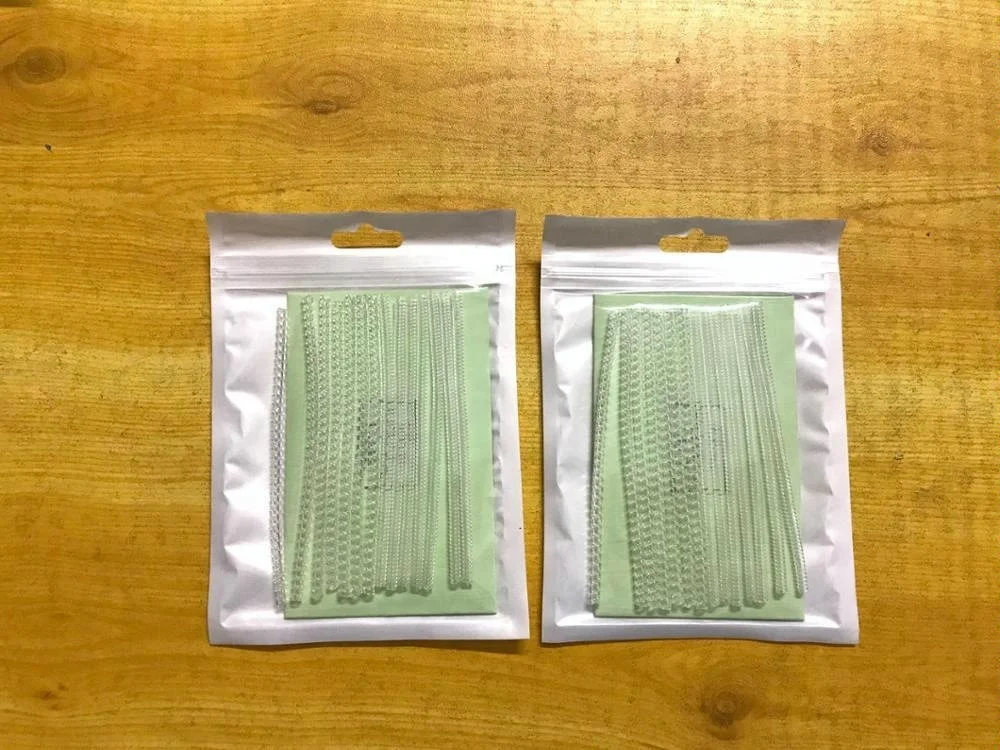 Plastic clear Ring Sizer for Loose Rings with Silver Polishing Cloth