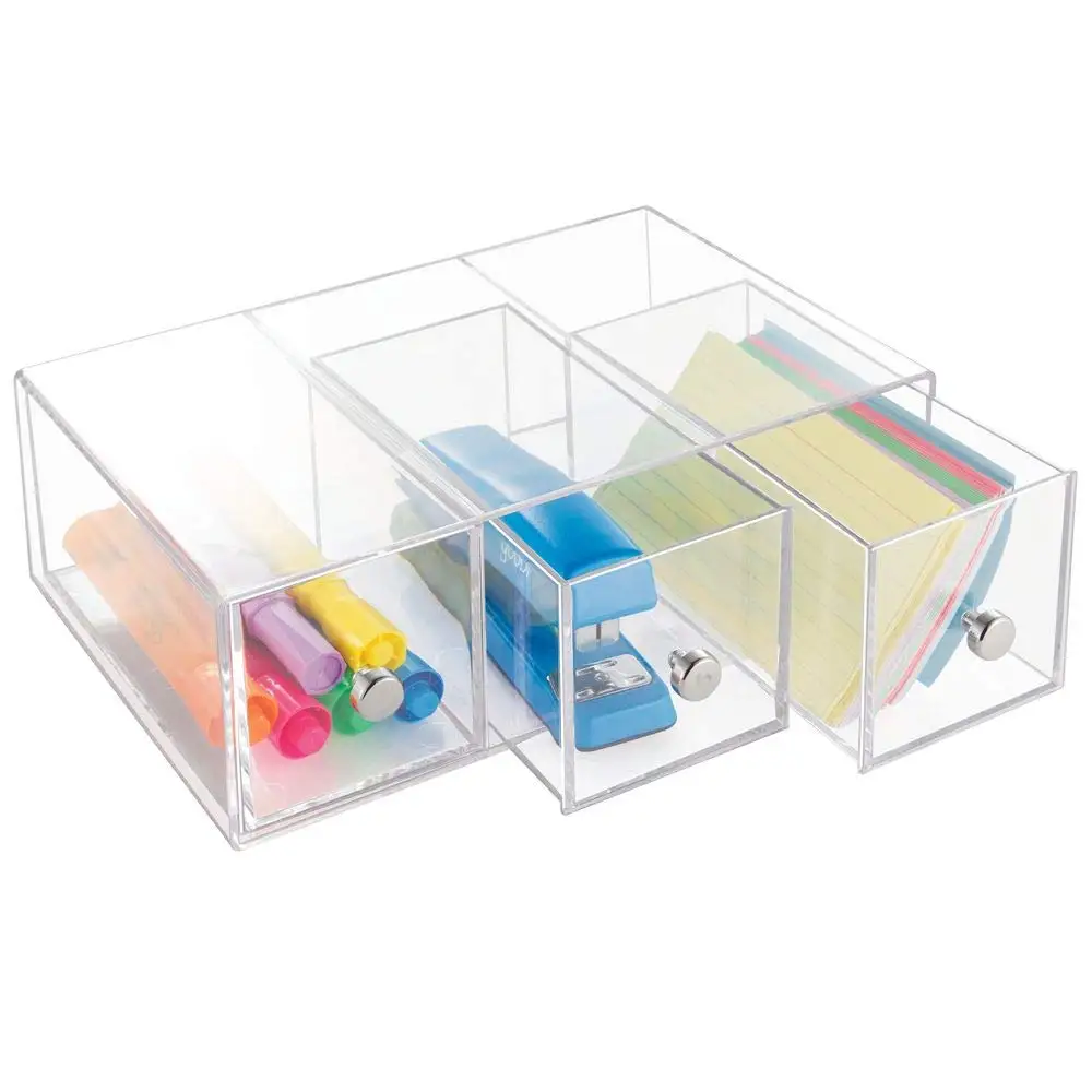 Gel Pens Draw Organizer Desk Storage Plastic Clear Acrylic Desk Sets Customized YAW-177 CN;ANH YAGELI 50pcs 3-5 Working Days