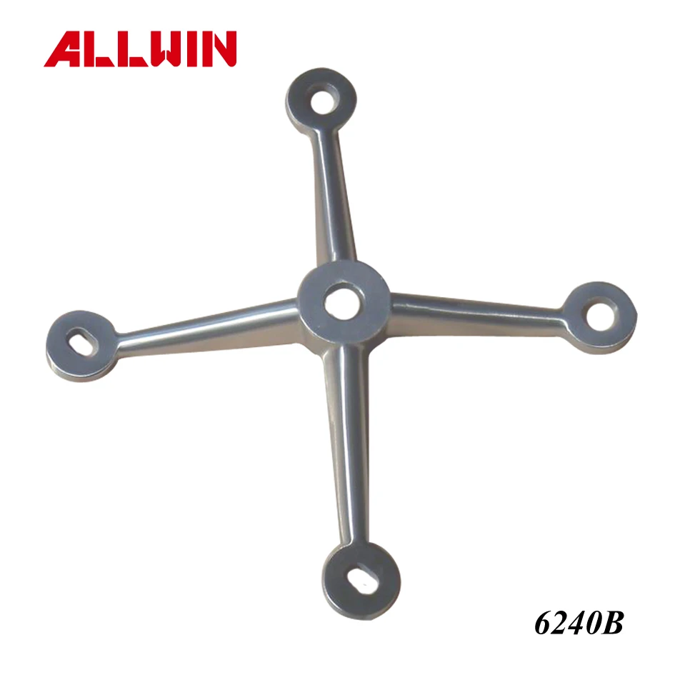 
Stainless Steel 4 Way Heavy Duty Arm Post Mount Spider Fitting 