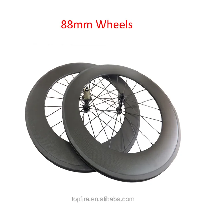 Light Carbon Wheels 700C 23mm Width 24mm 38mm 50mm 60mm 88mm Deep Tubular Clincher Racing Bicycle Wheel Road Bike Wheelset
