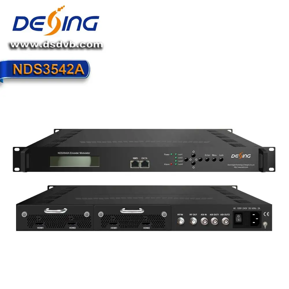 MPEG2/4 H.264 HD 4 channel HDMI to DVB-T/C/ATSC encoder modulator