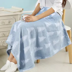 Мягкое Фланелевое маленькое одеяло до колена, накидка для сна, для офиса, для детей, коралловые пледы, плед для рождественской елки