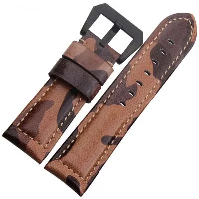 18/20/22/24mm Cow Leather Camouflage Watch Straps onthelevel Brand Watch Band Watch straps