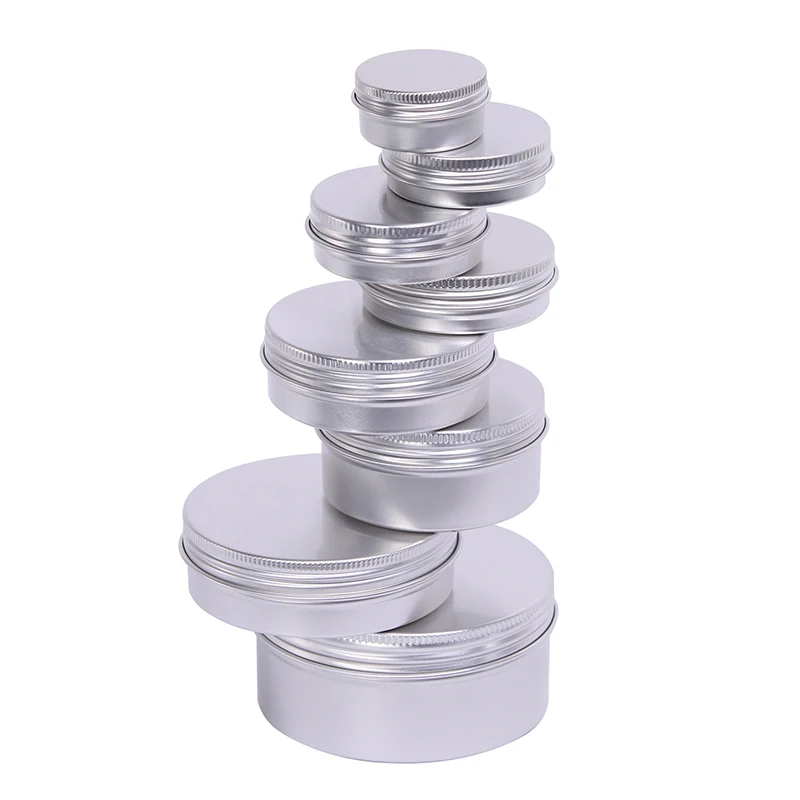 Tin Cans Blank Aluminum Custom 15ml 20ml 30ml 60ml 150ml Canned Food with Screw Top Lid