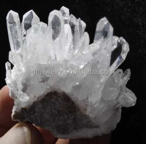 100%Natural Unique Quartz Crystal Natural White Chrysanthemum Clear Quartz Clusters For Decoration