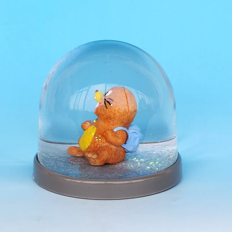 Белки Серия животных пластиковый снежный шар для продажи прочный акриловый подарки водный детей