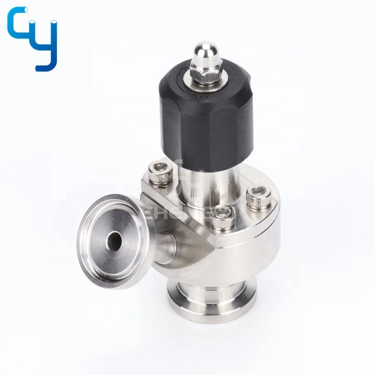 Sanitary stainless steel aseptic single port sampling valve