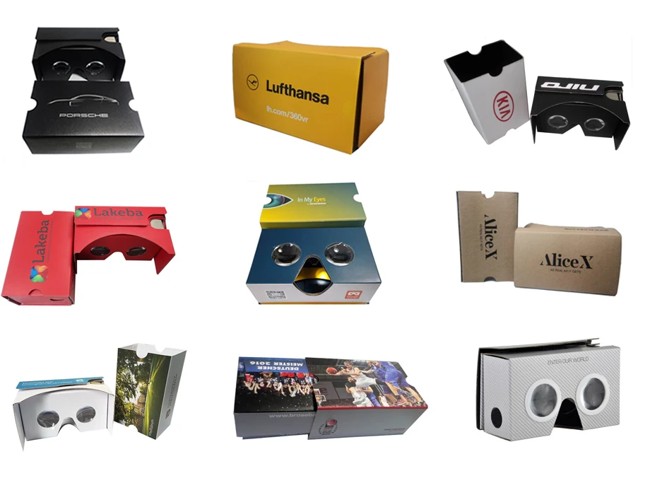 2021 Custom VR viewer virtual reality cardboard vr 3d glasses vr headset
