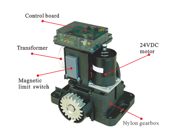 Low voltage safety 24VDC 400kgs Wireless Remote Electric  Automatic Sliding Gate Opener/Gate Operator