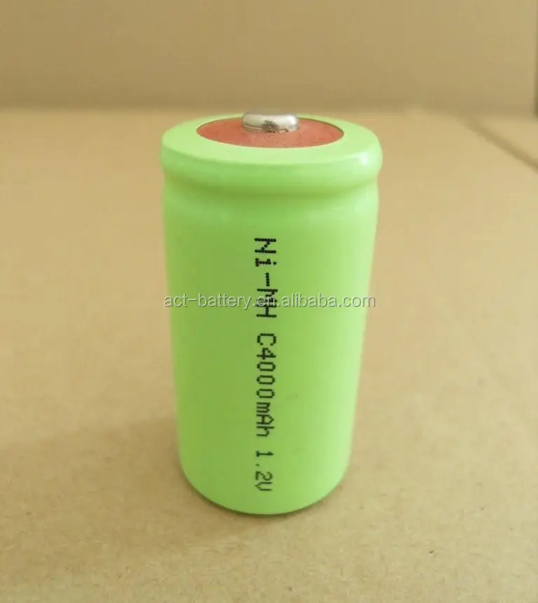 C Size Rechargeable Batteries NiMH 4000mAh /battery pack 2.4v