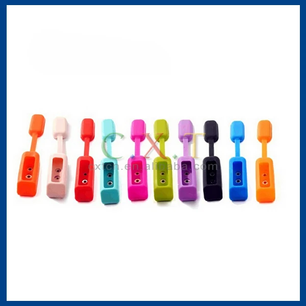 10 красочные силиконовые безопасности крепеж для Fitbit гибкого полоса. 10 шт. один пакет