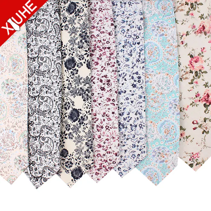 2019 ODM, Лидер продаж, повседневный цветочный галстук из 100% хлопка