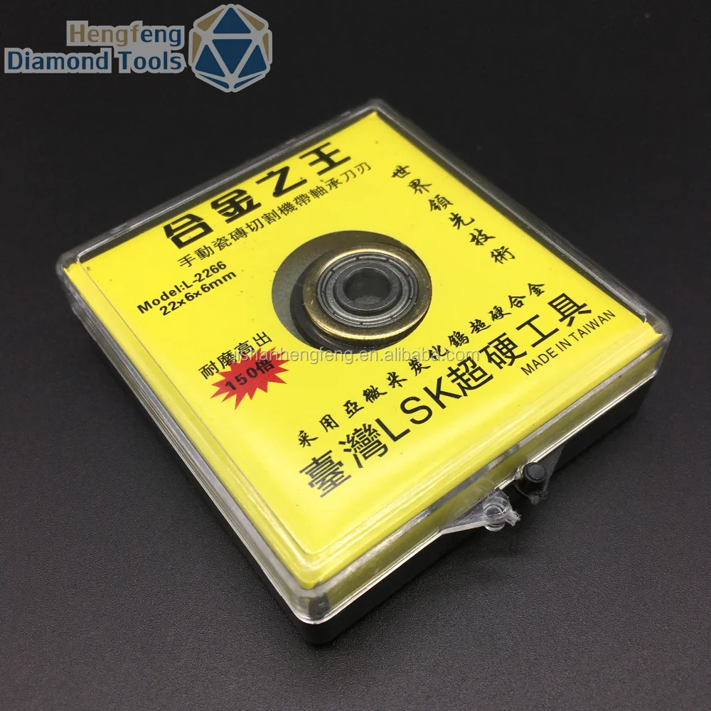 YH-NIKKEN Titanium Coated Rotary Bearing Tile Cutter Replacement Cutting Wheel