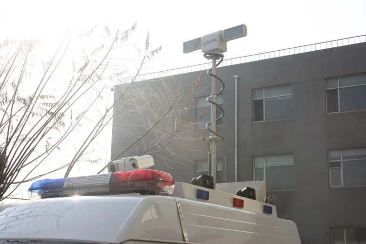 truck and  car top mounted telescopic mast searchlight