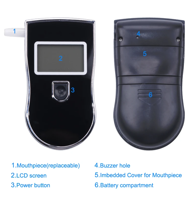  Yieryi новый AT819 полицейский цифровой анализатор дыхания детектор алкотестер тестер автомобильный