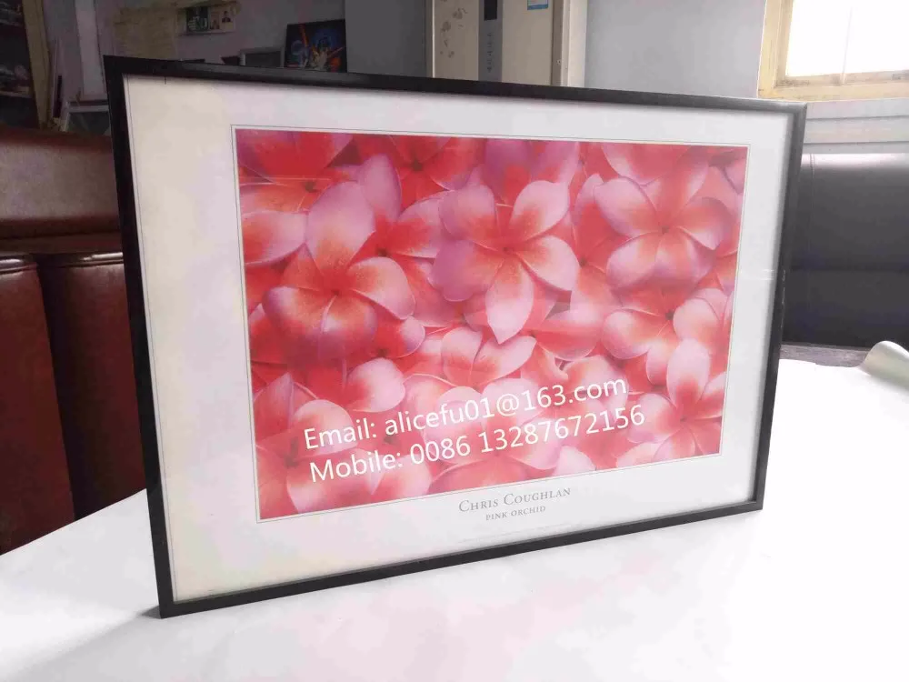 Decorative Black Colored Square Plastic PVC Photo Picture Frame in Custom Sizes