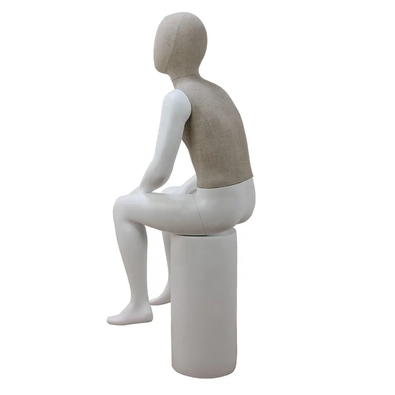 fabric full body children kids sitting mannequin for sale