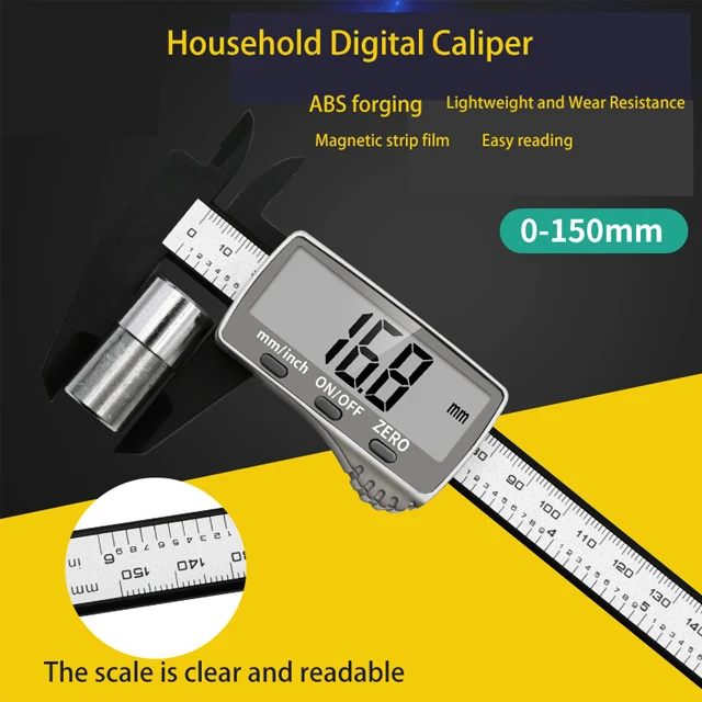 01-001-2C Range 6'/150mm Hot Sale  Plastic digital Vernier Calipers/Family digital display  vernier calipers