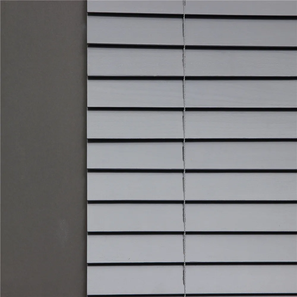Grey decorative wooden folding shutters are more durable and durable