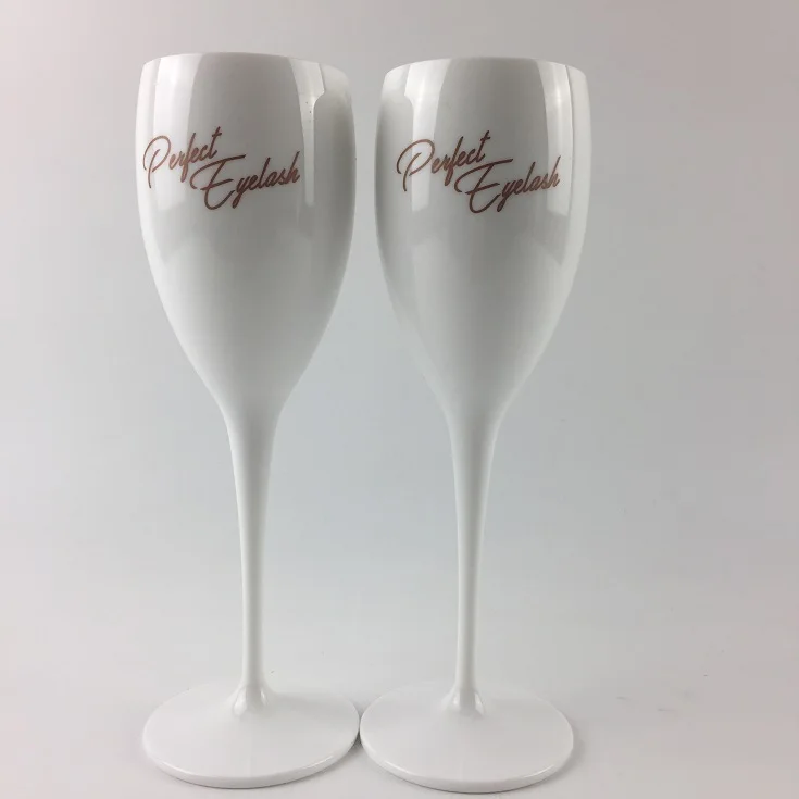 Unbreakable Customized Colored  plastic champagne flute for bar/clubs