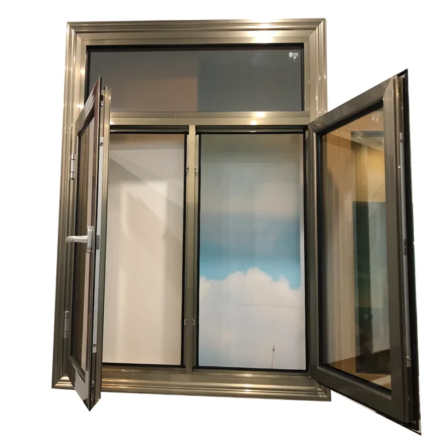 8mm double tempered glass aluminium windows and doors aluminium works size customized aluminium windows price  in pakistan