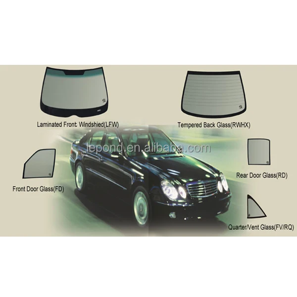 N667 Car Windshield Tempered Glass, Tempered Car Sliding Window